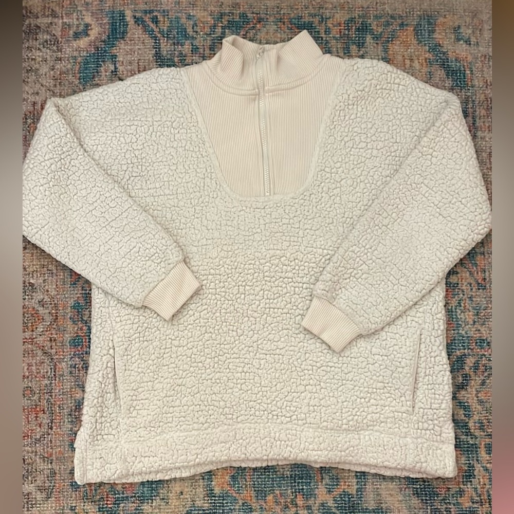 Aerie Sherpa 1/4 zip pull over